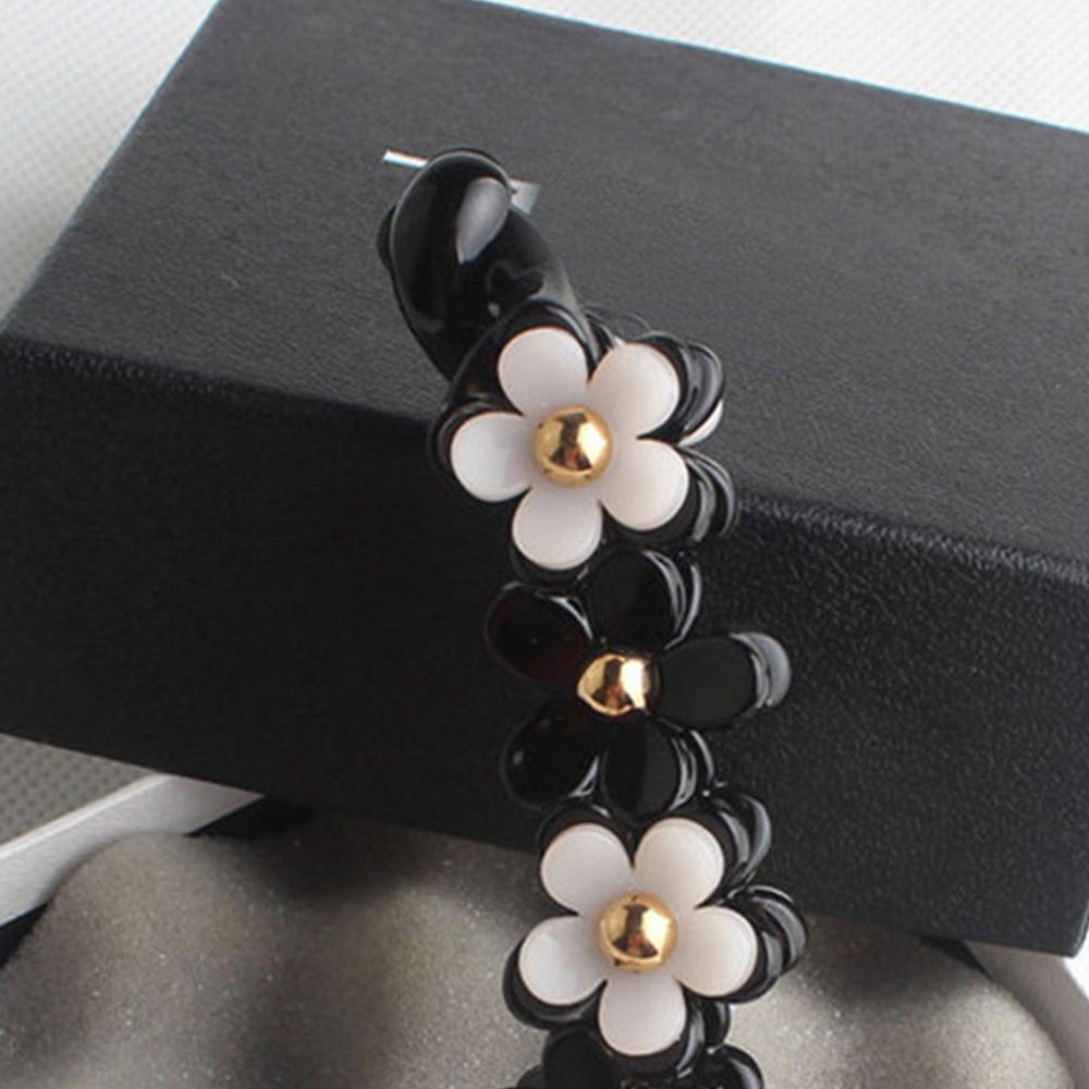 Kẹp tóc hình hoa chất liệu Acrylic thanh lịch