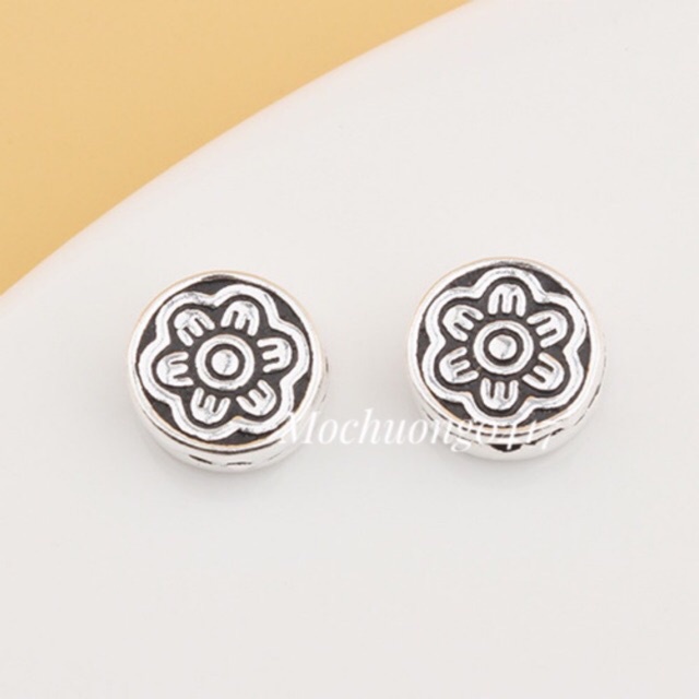 CHUYÊN SỈ  Charm hoa mai bạc 10mm hàng siêu đẹp - Bạc tốt loại 1, PH173