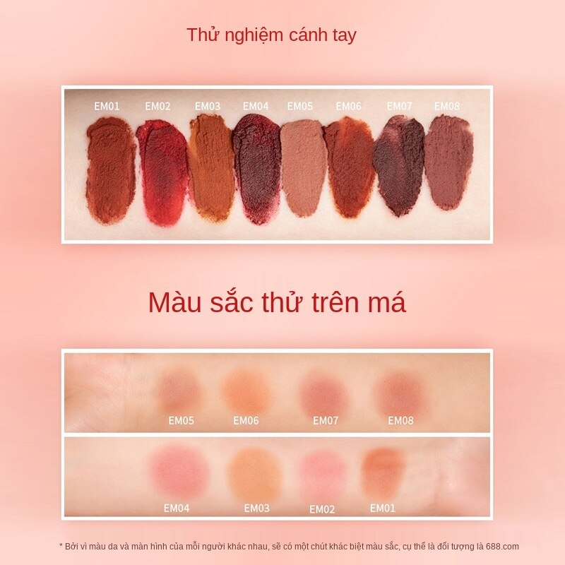 Son môi bóng lì có thể làm má hồng tiện dụng