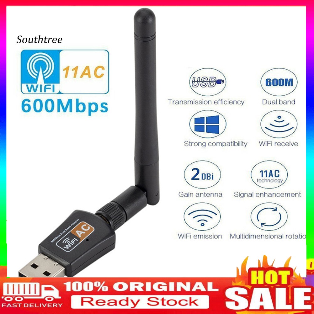 Usb Thu Sóng Wifi Băng Tần Kép 600m 2.4 / 5.8ghz | BigBuy360 - bigbuy360.vn