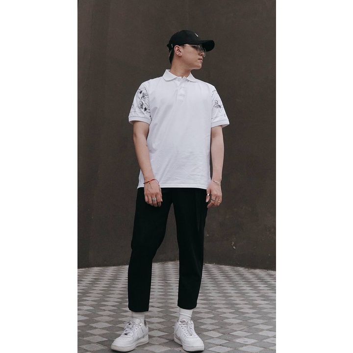 Áo polo nam cổ bẻ bigsize MALTRIK hoa văn cổ tay chất liệu cotton thoáng mát dành cho người béo có size to đến 130kg