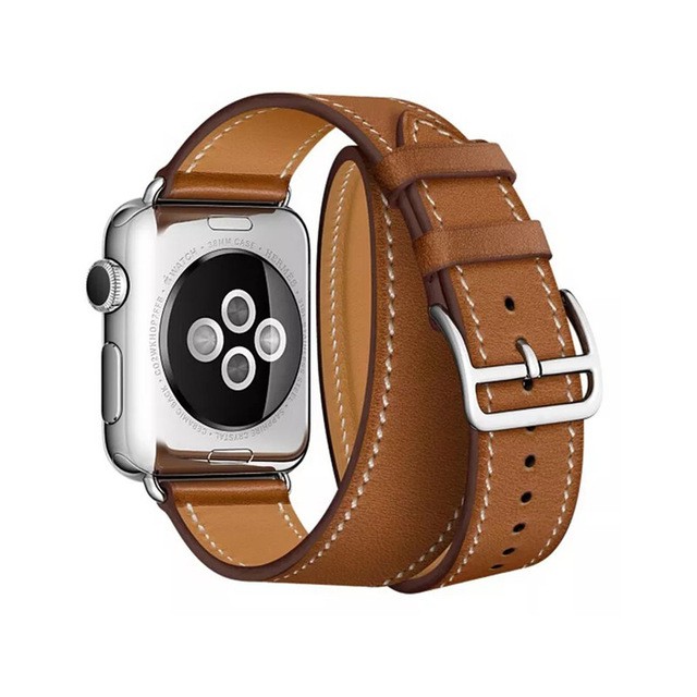 Dây Đeo Da Kiểu Dáng Thời Trang Dành Cho Đồng Hồ Thông Minh Apple Watch 44mm 38mm 40mm 42mm Iwatch 6 SE 5 4 3 2 1