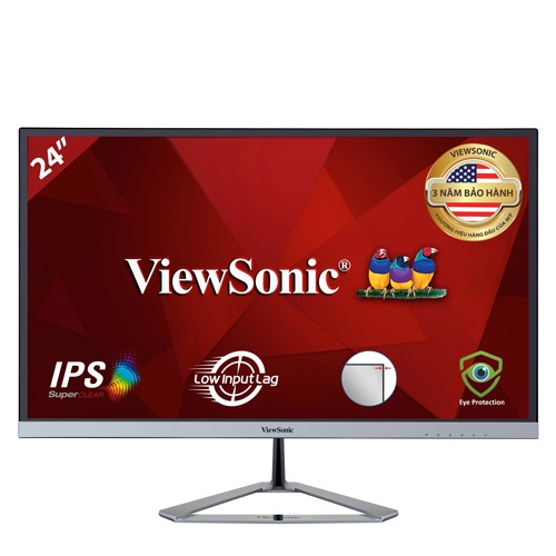 Màn Hình Viewsonic VX2476 SMHD 24inch FullHD 4ms 75Hz IPS Speaker (VX2476-SMHD) - Hàng Chính Hãng