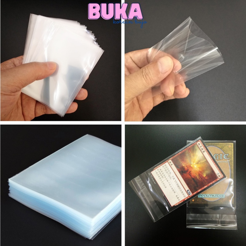 Sleeves đựng thẻ bài, postcard, photocard idol, anime, nhiều size Buka pack 100