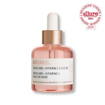 BIOSSANCE 🌿 Dầu dưỡng ẩm sáng da hữu cơ Squalane + Vitamin C Rose Oil