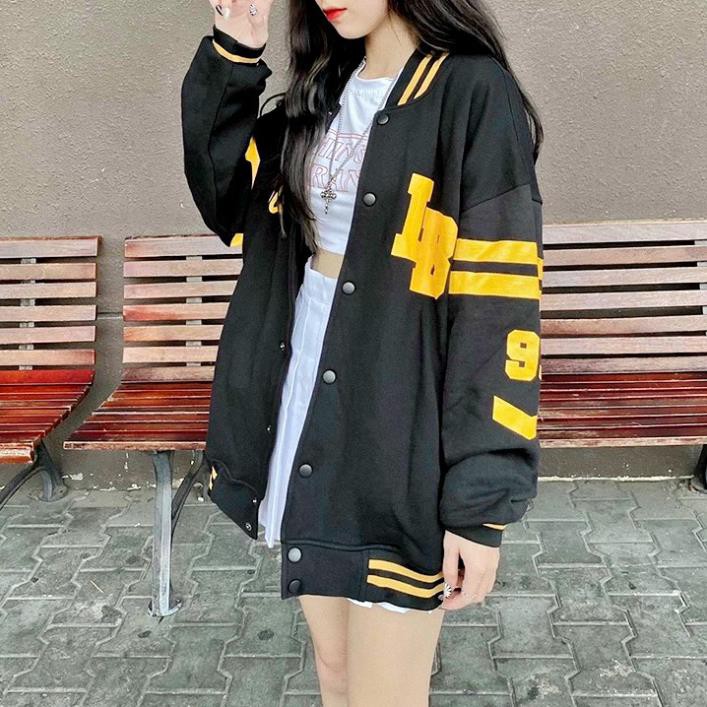 Áo khoát nữ nỉ bomber IB cực hót dễ thương-A769