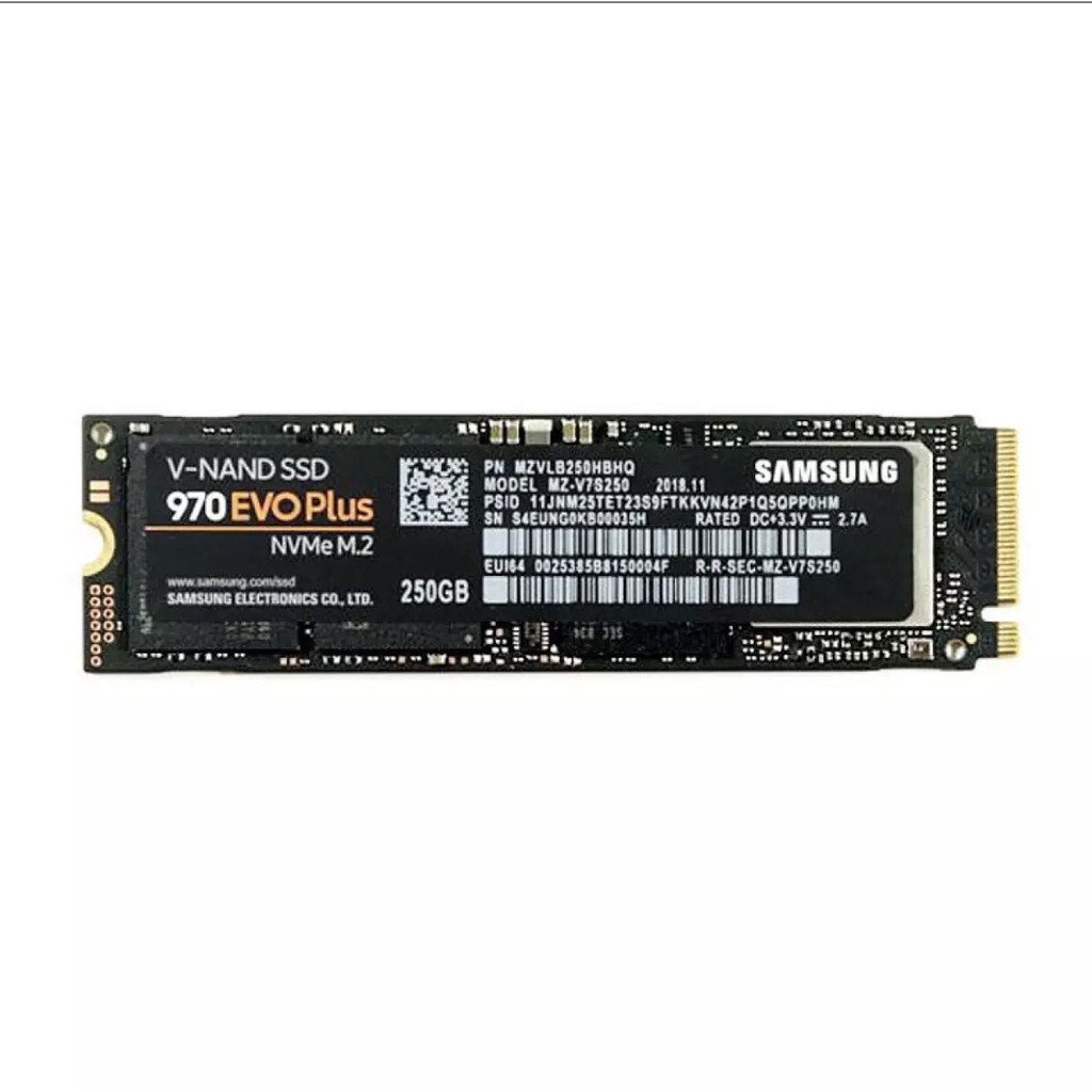 Ổ cứng SSD M.2 PCIe NVMe Samsung 970 EVO Plus 500gb/ 250GB Bảo Hành 5 năm