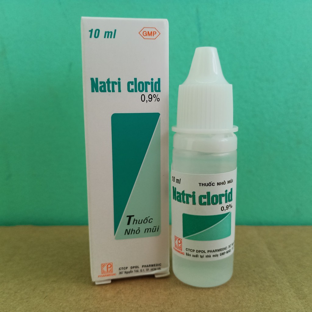 Nước nhỏ mũi Natri Clorid 0,9% Pharmedic - 1 chai 10ml