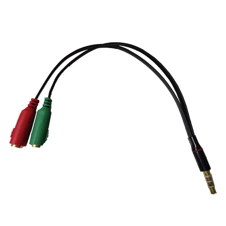 Cáp chia Audio 3.5mm ra mic và loa -dc1014