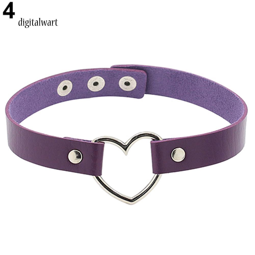Vòng cổ choker da nhân tạo mặt trái tim kim loại phong cách Gothic trẻ trung cá tính dành cho nữ | BigBuy360 - bigbuy360.vn
