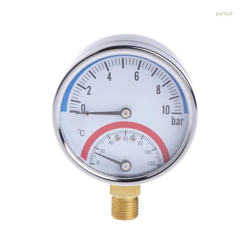 Đồng hồ đo áp suất nhiệt độ g1 / 4 2 trong 1 10 bar