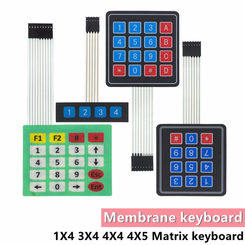 Mô đun công tắc 4*4 4*4 in họa tiết cho Arduino 4 12 16 20 Keypad 1x4 3x4 4x4 4*5