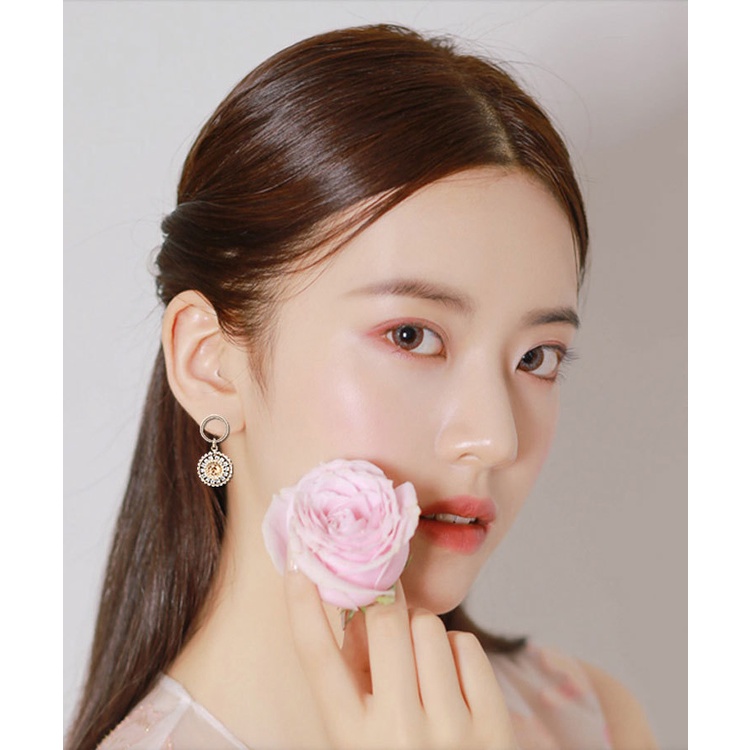 Đôi khuyên tai Baroque 2 mặt phong cách Hàn Quốc