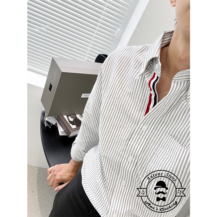 Sơ mi Thom Browne Kẻ Viền Trong