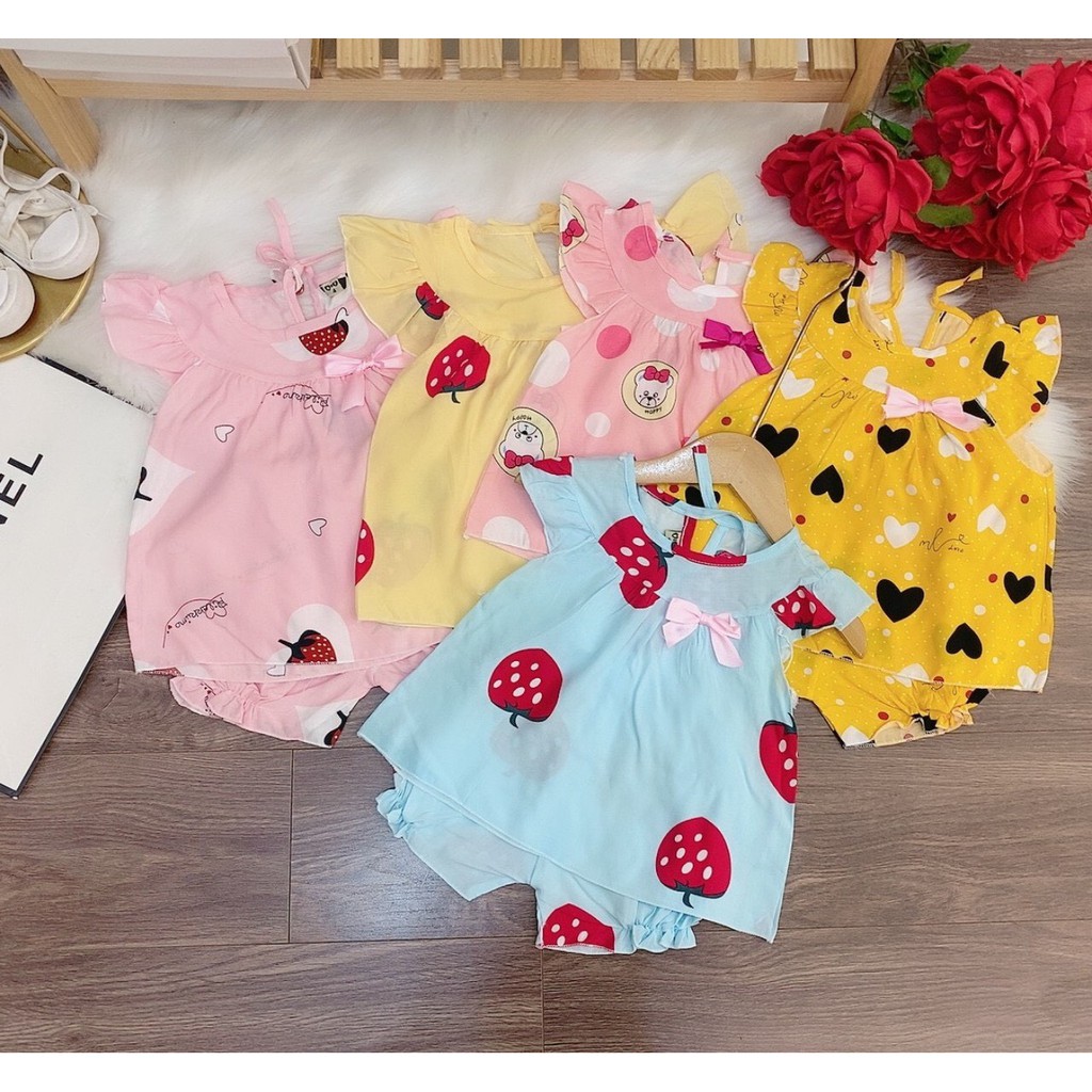 Set bộ lanh nơ chạy bèo cho bé yêu từ 7-17kg