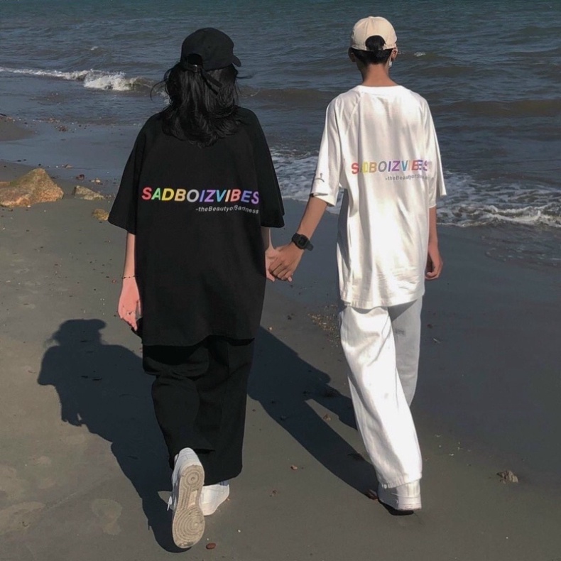 [Ảnh+Video thật] Áo thun tay lỡ SADBOIZ phông Unisex nam nữ Cotton oversize form rộng SADBOIZVIBES | BigBuy360 - bigbuy360.vn