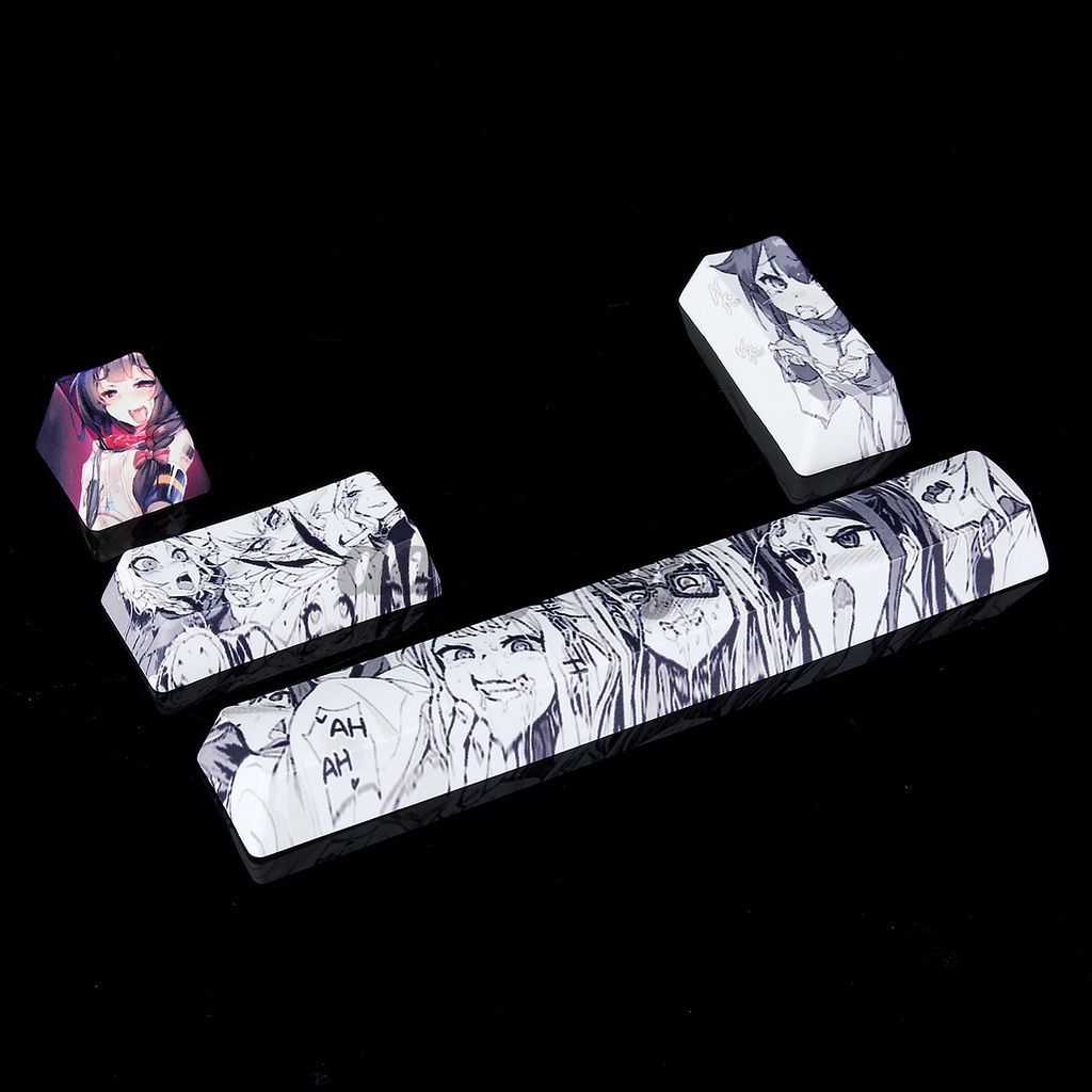 Bộ 4 Nút Bàn Phím OEM In Hình Anime Nhật Bản Cho Cherry Gateron Kailh