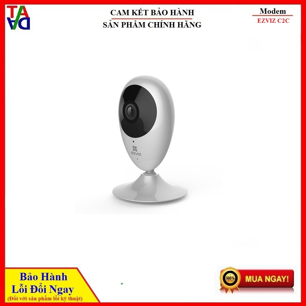 Camera IP Wifi Không Dây Ezviz C2C 1080P Full HD - Hàng Chính Hãng - Bảo Hành 24 Tháng 1 Đổi 1