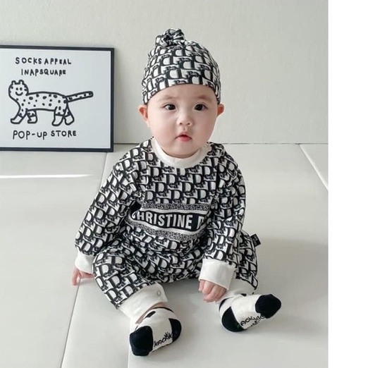 Bộ body cho bé sơ sinh, bộ liền quần hàng nỉ cotton cao cấp sang xịn cho bé từ 6-16 kg