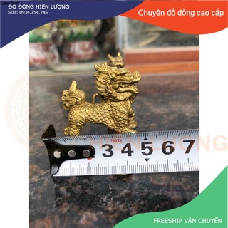 Cặp kì lân bằng đồng cỡ nhỏ cao 5cm - kỳ lân bằng đồng - đồ phong thủy