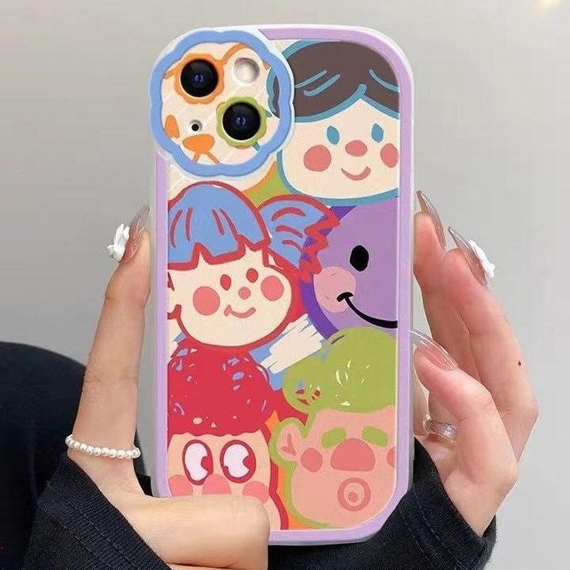 Ốp Điện Thoại Silicon Mềm Họa Tiết Hoạt Hình Graffiti Cho IPhone 13 12 11 Pro MAX X XR XS MAX 7 8 Plus