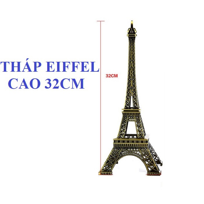 [GIÁ HỦY DIỆT - CAO 32CM] Tháp Eiffel kim loại cao 32cm