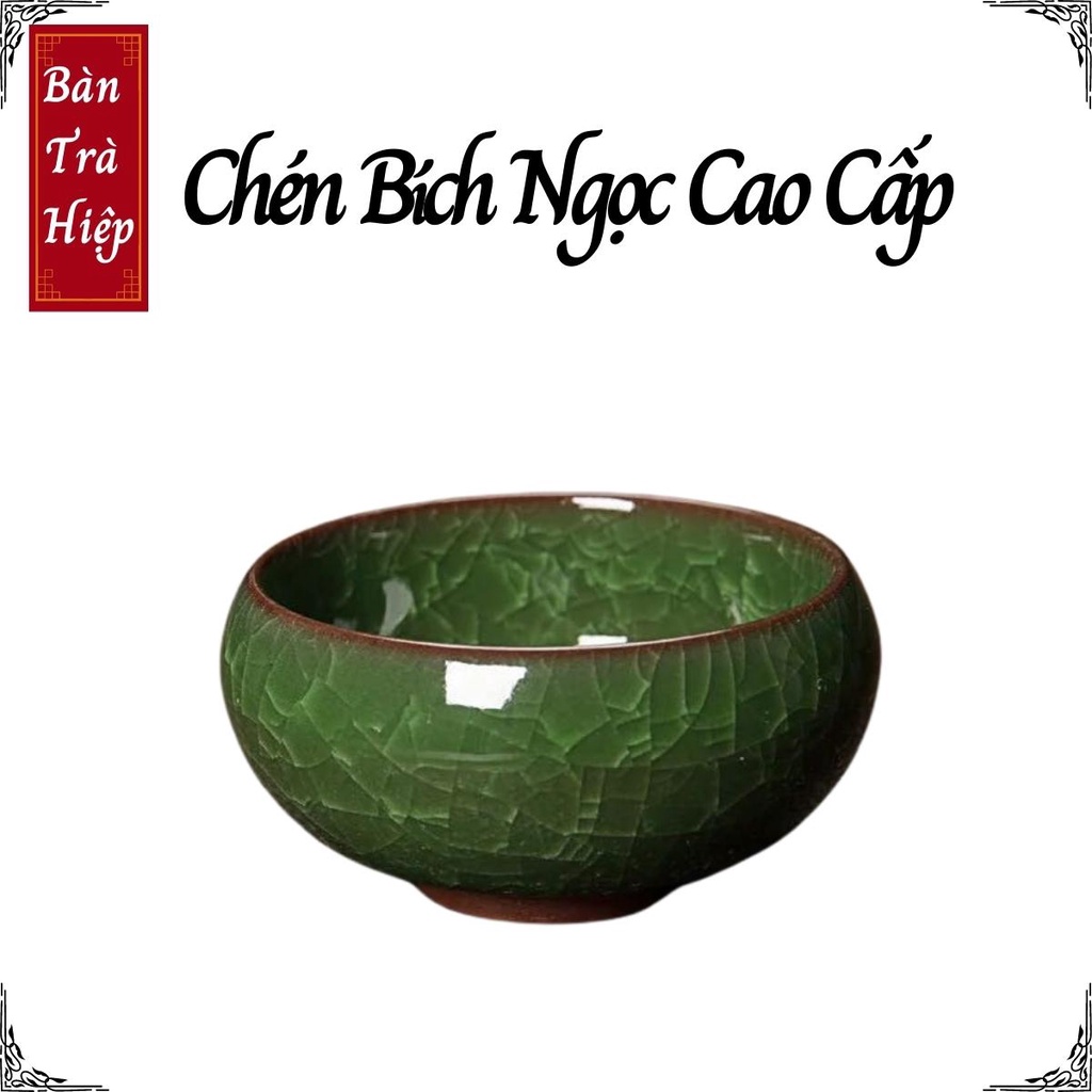 Dụng Cụ Trà Đạo Chén Bích Ngọc Thưởng Trà Cao Cấp