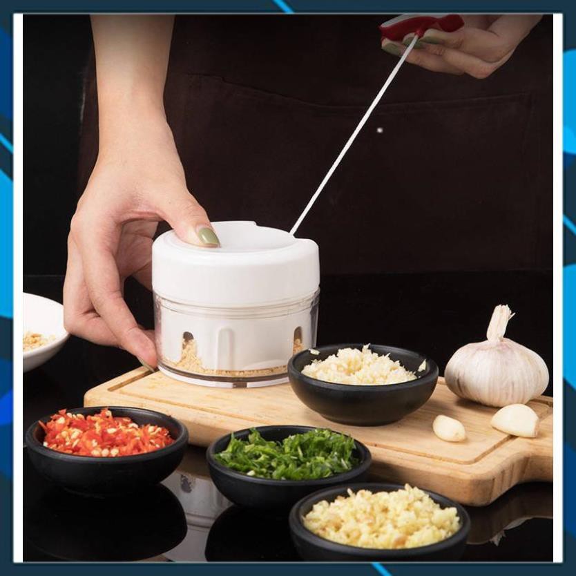 [SIÊU RẺ] Dụng cụ xay tỏi ớt bằng tay Mini Food Chopper Tiện Dụng, Máy xay nhuyễn tỏi ớt hành gia vị cầm tay