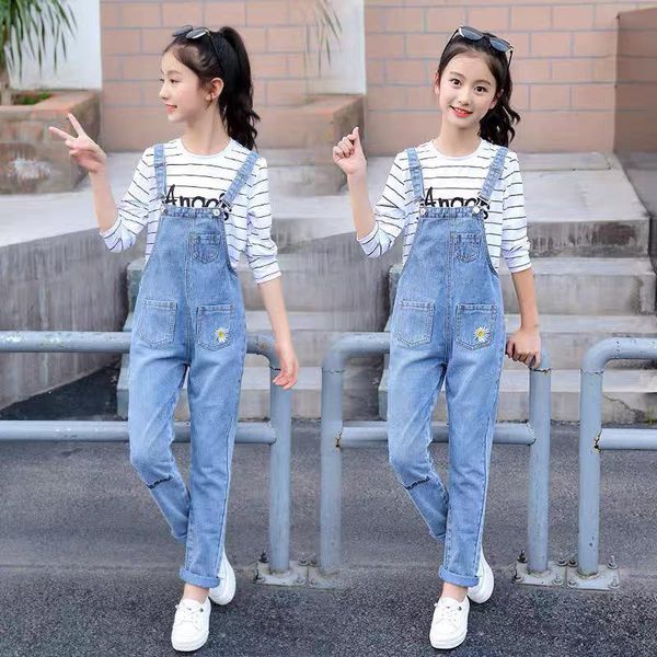 Yếm bò cho bé gái Đầm Jean cao cấp bigsize Beeshop H23046