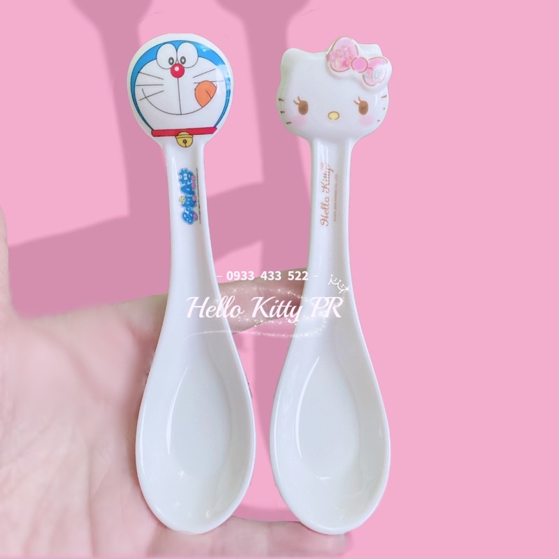 Muỗng nhựa melamine Hello Kitty Doremon Doraemon