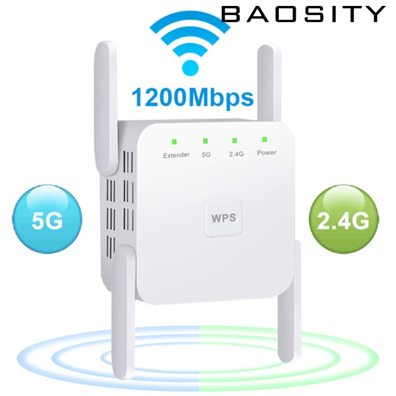 Thiết Bị Khuếch Đại Tín Hiệu Wifi Không Dây 1200mbps 2.4g 5g 4 Ăng Ten Phích Cắm Us | BigBuy360 - bigbuy360.vn