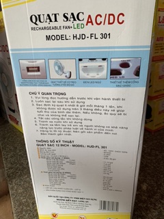 Quạt tích điện Honjianda HJD-FL301