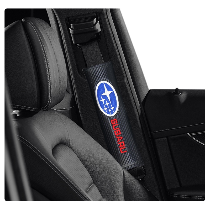 1 Đệm Bọc Dây Đai An Toàn Bằng Sợi Carbon Thoáng Khí Cho Subaru Impreza WRX STI GDA GDB Forester Liberty