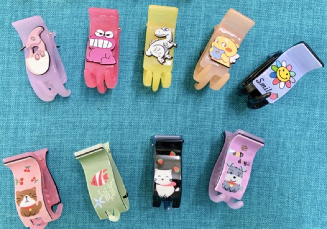 Kẹp càng cua 3 răng hình hoa Kaikai kiki và hoạt hình kute