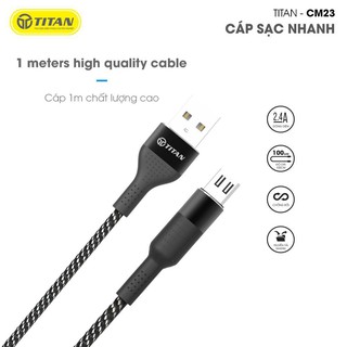 CÁP SẠC MICRO USB TITAN CM23