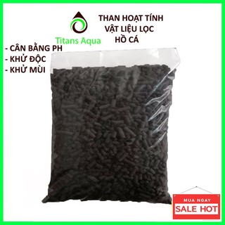 1Kg THAN HOẠT TÍNH - VẬT LIỆU LỌC HỒ CÁ