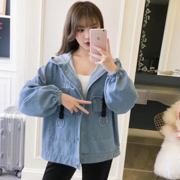 Áo Khoác Kaki Nữ Túi To Retro thiết kế tinh tế cho phái đẹp hàng mới thời trang kmg