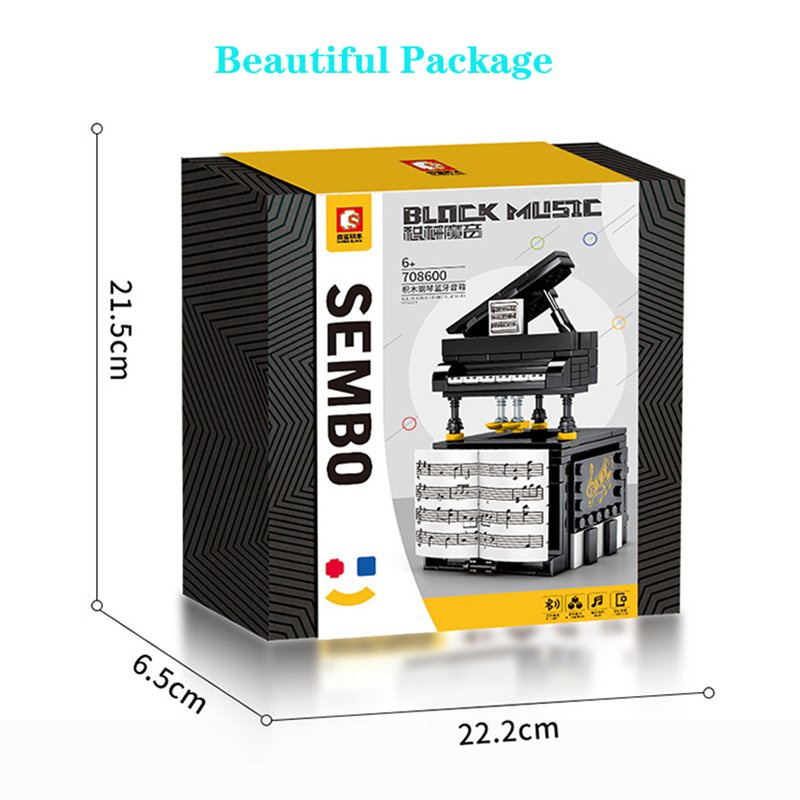 Đồ chơi Lắp ráp sembo block 708600C Hộp đàn piano CÓ KẾT NỐI Bluetooth