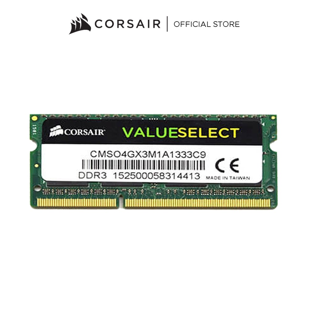 Ram Laptop Corsair DDR3 4GB Bus 1333 1.5V ( Support 1066 ) CMSO4GX3M1A1333C9