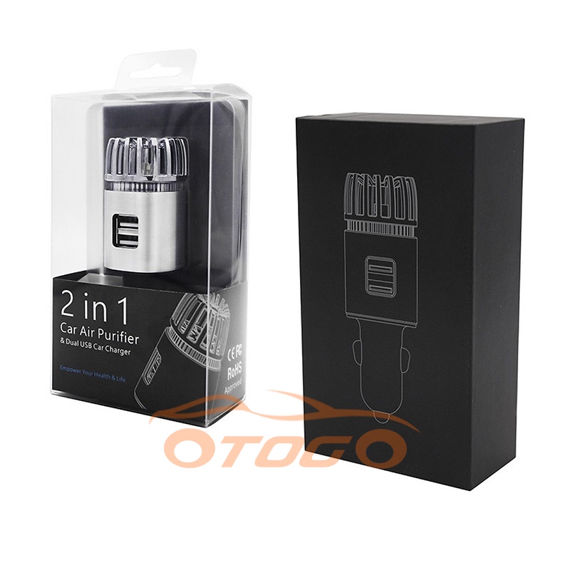 Máy lọc không khí tạo ion âm xe hơi , Máy lọc không khí IONKINI USA dạng Tẩu sạc Ô tô