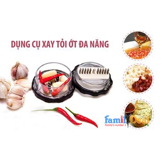 Dụng cụ xay tỏi ớt đa năng lưỡi thép