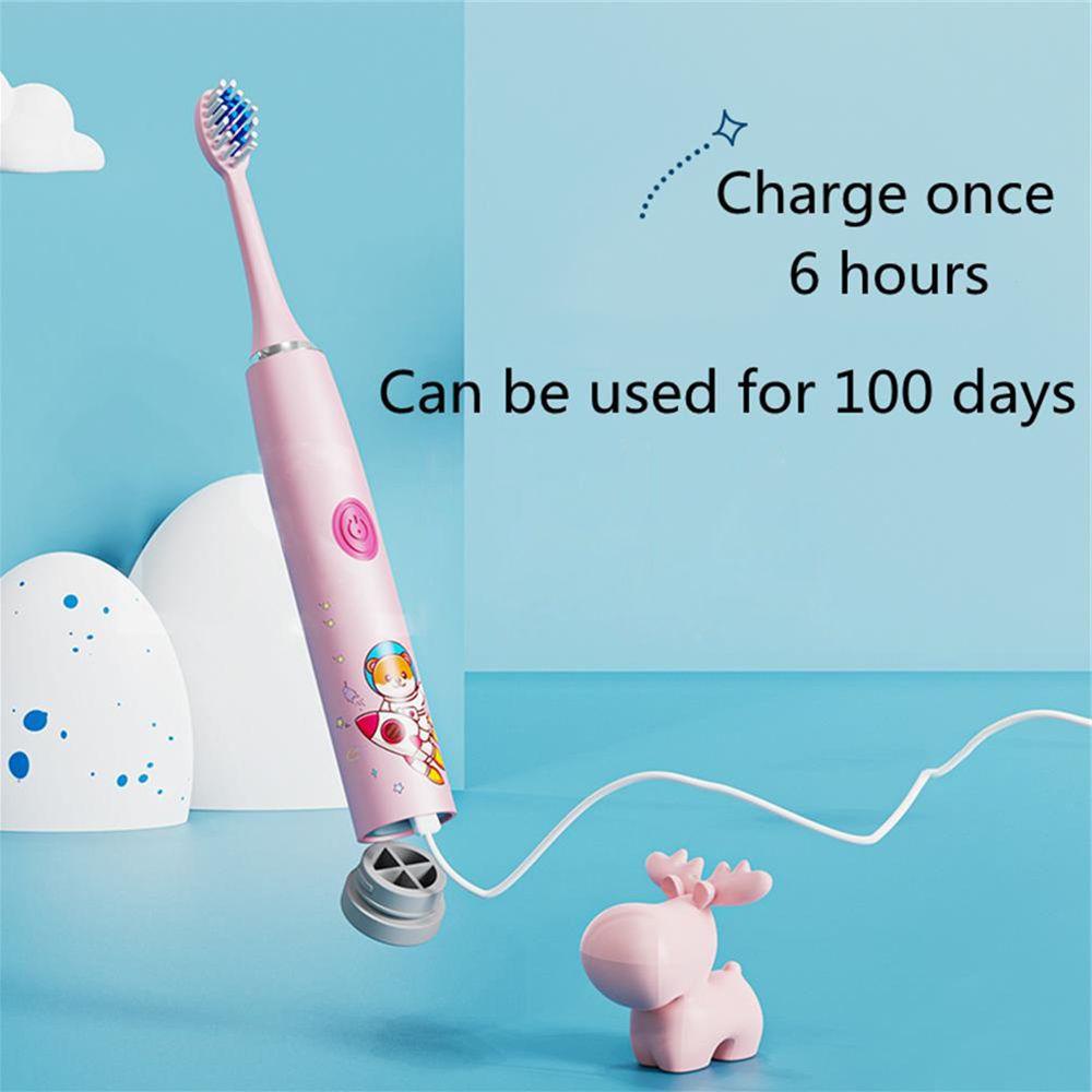 Bàn Chải Đánh Răng Điện Siêu Âm Mềm Mại Có Thể Sạc Lại Cho Bé