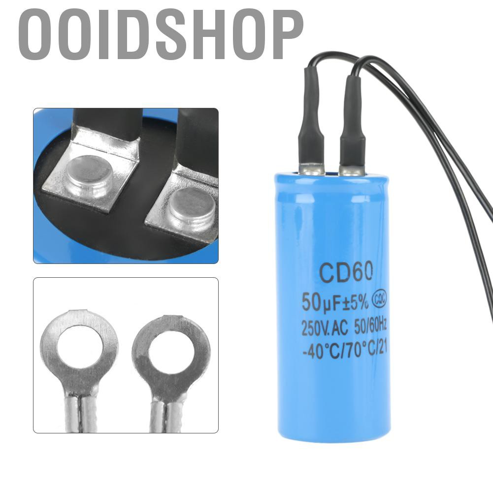 Tụ điện CD60 250V AC 50UF 50/ 60HZ tiện lợi dành cho máy nén khí