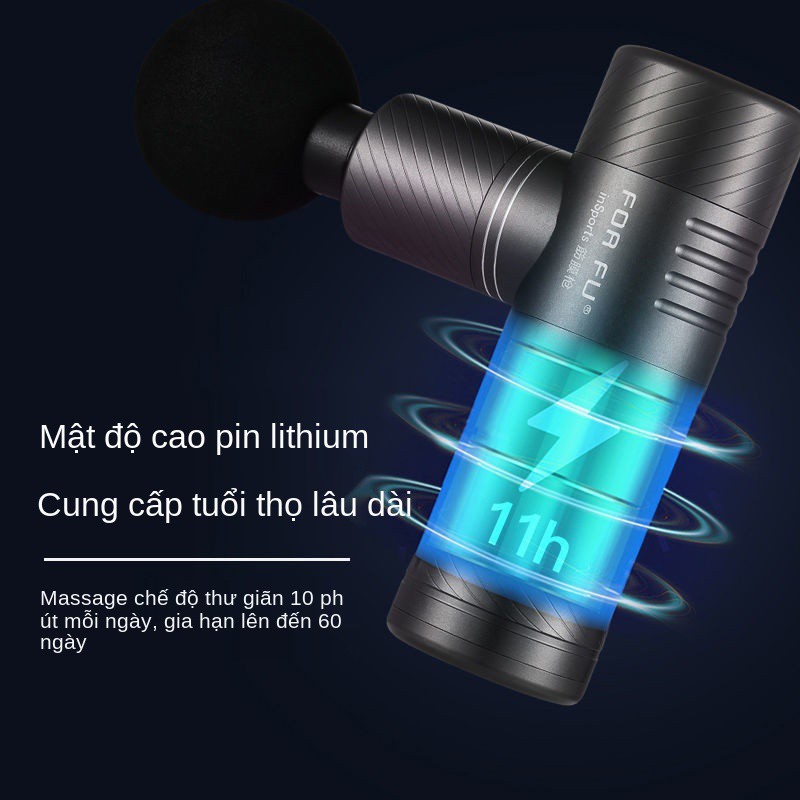 Xingfu Fascia Gun Metal Thiết bị massage thư giãn cơ bắp bằng điện tập thể dục đa chức năng Vật lý trị liệu Rung