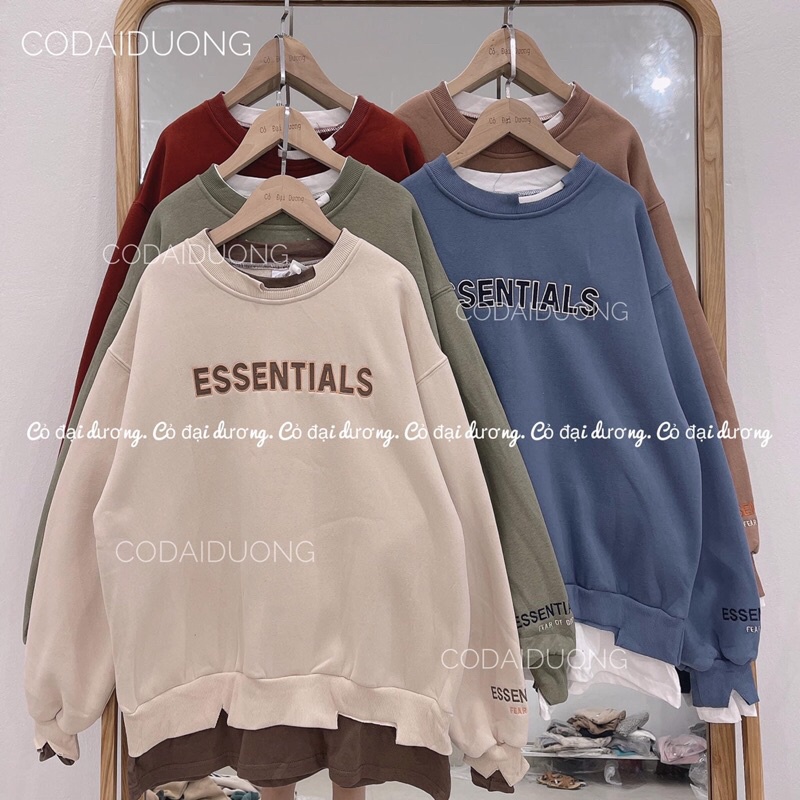 áo nỉ SWT essentials vá màu