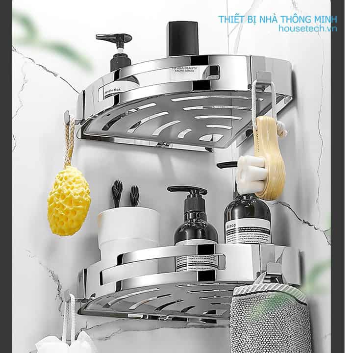 Kệ nhà tắm inox 304 chống nước thông minh Housetech