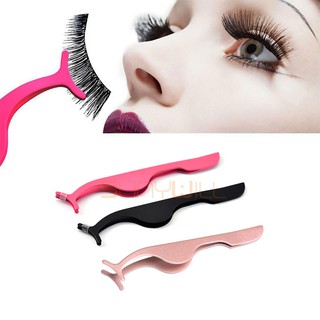 1 Máy Uốn Mi Giả Nối Mi Không Gỉ Applicator Nhíp Hỗ Trợ Dụng Cụ Trang Điểm