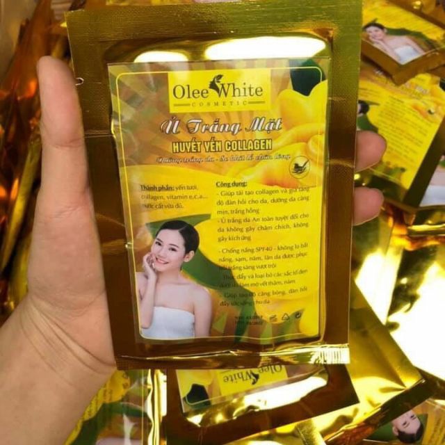 Ủ trắng huyết yến collagen