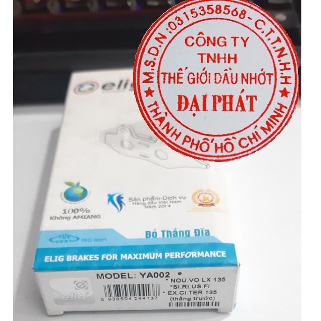 Má phanh dầu (bố thắng dĩa) trước Yamaha EXCITER đời đầu LUVIAS MIO NOUVO LX NOZZA SIRIUS FI TAURUS Elig (1 pis) YA002