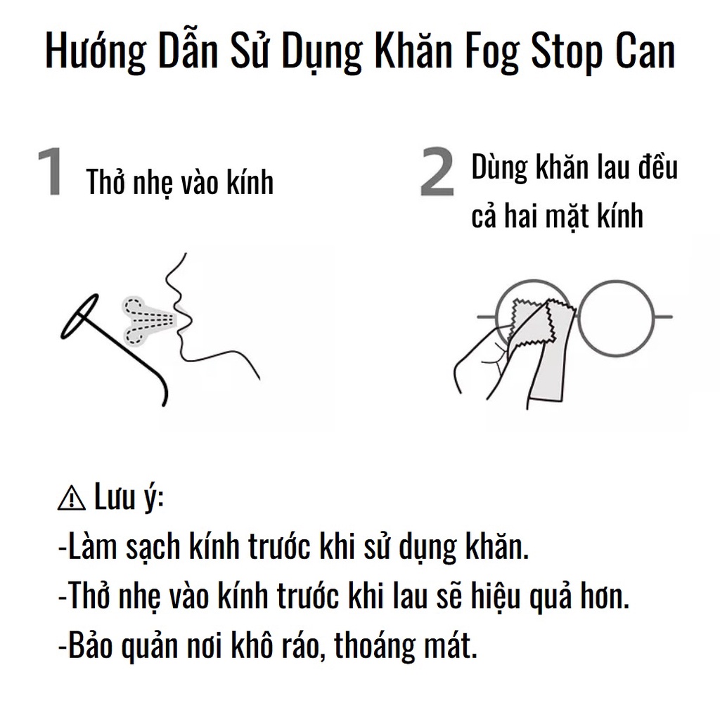 Khăn lau kính Fog Stop Can chống sương mù chống bám hơi nước mắt kính của Nhật Bản